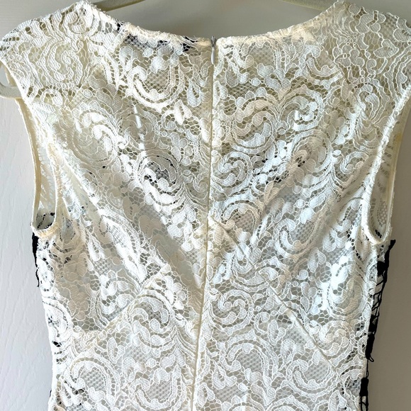 Zara lace bodycon midi dress🖤🤍 - Picture 5 of 10